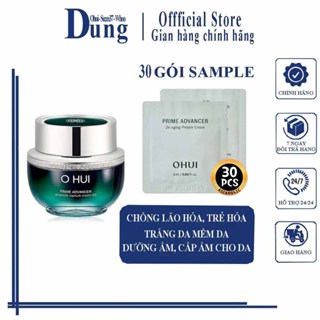 Combo 30 Gói Kem Dưỡng Ngăn Ngừa Lão Hóa Xóa Mờ Nếp Nhăn Ohui Prime Advancer Ampoule Capture Cream