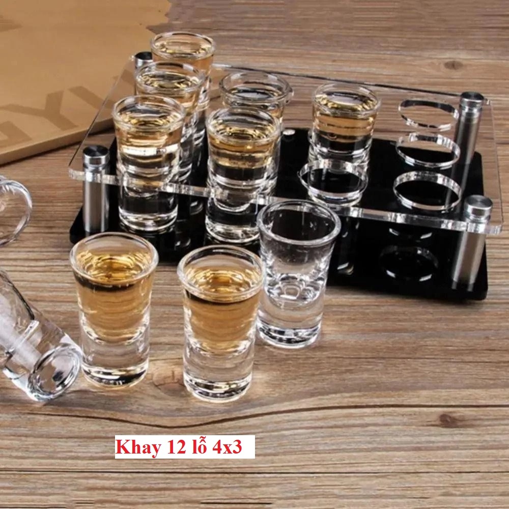 Giá Đỡ Khay Mica Để Ly Rượu Mỹ Phẩm Shopmica Nhiều Cỡ