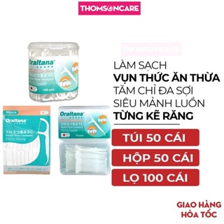 Tăm chỉ nha khoa Oraltana Tanaphar, chỉ đa sợi siêu mảnh chăm sóc răng miệng, làm sạch mảng bám, mùi hôi