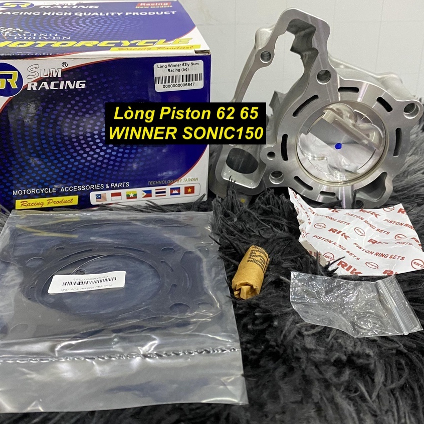 Lòng SUM RACING size 62 65mm Chân 22 dành cho WINNER , SONIC, CB150r , CBR150 (2016 trở đi)