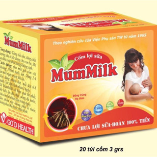 Cốm lợi sữa mummilk, sữa mẹ đặc sánh mát thơm - hộp 20 gói