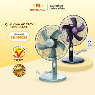 Quạt điện để bàn Honjianda, Quạt để bàn B403, 5 cánh, công suất 20W, 3 chế độ gió, tích hợp cổng DC 12V