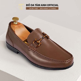 Giày lười nam TÂM ANH màu nâu lịch lãm, thiết kế sang trọng trẻ trung GNTA612-CF
