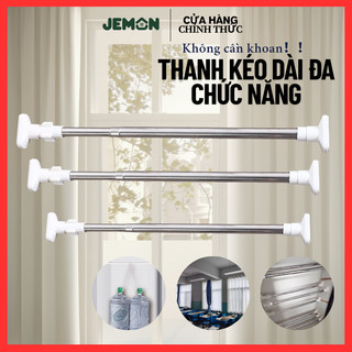  thanh treo quần áo Không cần khoan Thích hợp cho rèm cửa ban công và phòng tắm thanh treo rèm 
