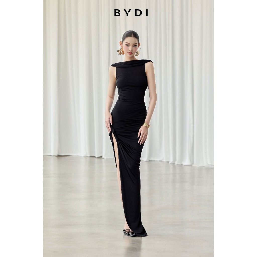 [BYDI DESIGN] Lenox Dress | Đầm Ôm Body Đen Thiết kế Xẻ tà Quyến rũ, Váy Dài Dự Tiệc Gợi Cảm