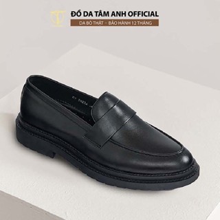 Giày penny loafer nam TÂM ANH sang trọng, đế cao su hỗ trợ tăng chiều cao 2-3cm GNTA20236-D