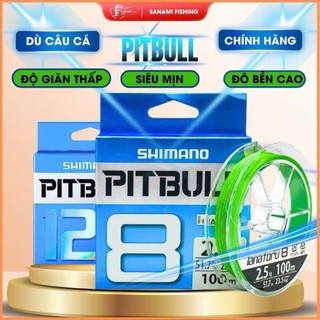  Dây Dù Câu Cá PE Pitbull  X4- X8- X12 Siêu Căng Độ Bền Cao Câu Lóc Sộp . 
