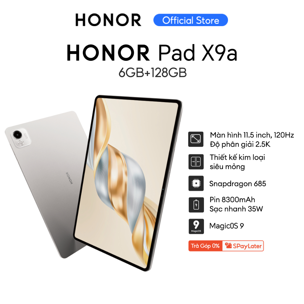 [Tặng Kèm Bàn Phím] Máy Tính Bảng Honor Pad X9a Wifi 6GB+128GB| Pin 8300mAh| Chip Snapdragon 685| BH 18 Tháng | BigBuy360 - bigbuy360.vn