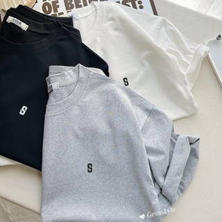 Áo thun nữ, áo phông nữ cotton khô thoáng mát, form rộng basic CHỮ S mới< 60kg