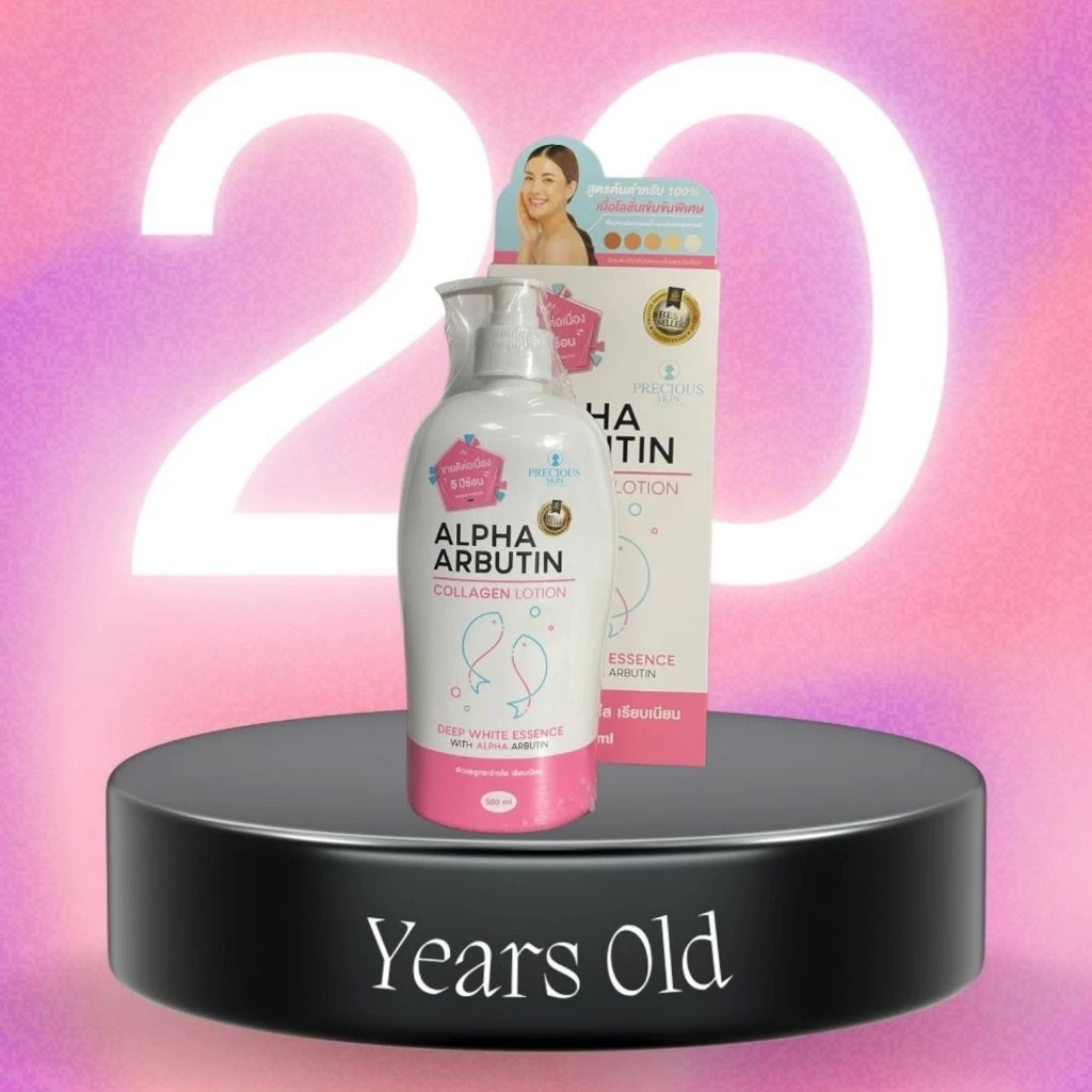 Sữa Dưỡng Thể Trắng Da, Dưỡng ẩm Alpha Arbutin  Plus Collagen Body Serum 500ml - Mẫu mới 2024