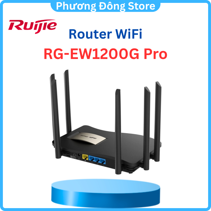 Router Wifi cho gia đình Ruijie Reyee RG-EW1200G Pro 2 băng tầng - Hàng Chính Hãng