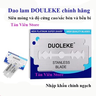 Hộp 100c Dao lam DOULEKE chính hãng – Lưỡi dao cạo râu siêu bén và bền bỉ
