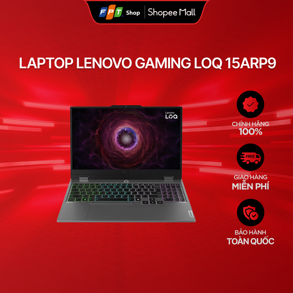 Laptop Lenovo Gaming LOQ 15ARP9 R5-7235HS/12GB/512GB/15.6FHD/RTX3050 6GB/Win11