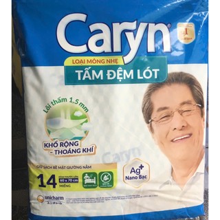  Hcm -  14 Miếng Gói  - 1 Cây  Thùng 8 Gói Tấm Đệm Lót Giường Caryn 14 Miếng Kích Thước Lớn 60 x 70 Cm - Tấm Lót Giường 