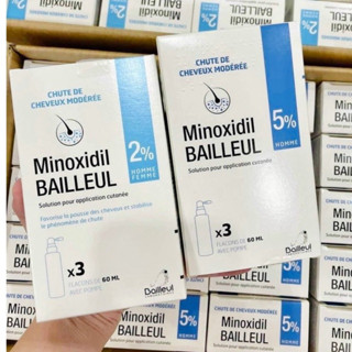 Xịt Mọc Tóc Minoxidil Bailleul 2%, 5% Pháp 60ml