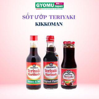  Sốt tẩm ướp Teriyaki Mật Ong & Nước tương đậm đặc truyền thống hiệu Kikkoman 250ml Nhật Bản 