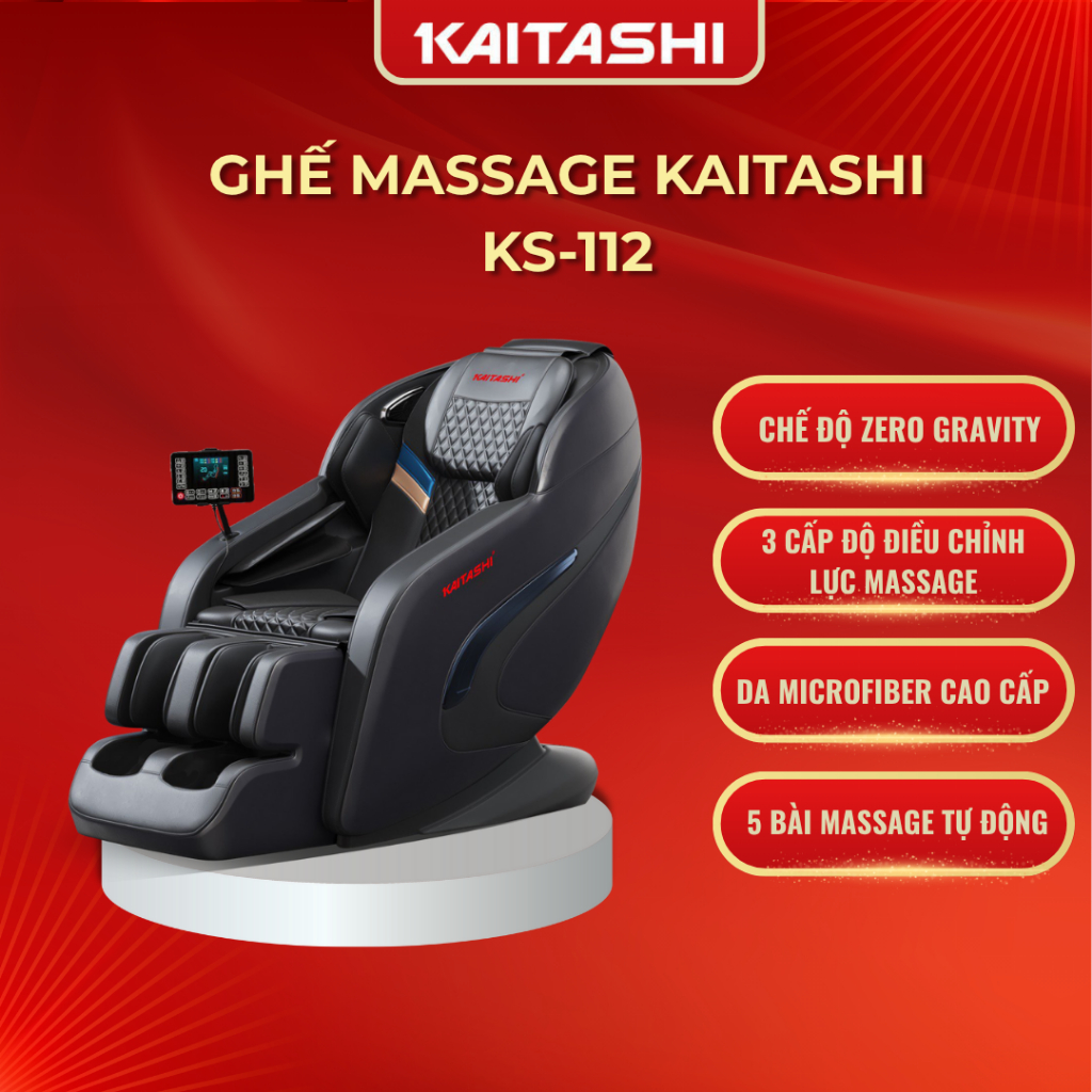 GHẾ MASSAGE KAITASHI KS - 112 - CHUYÊN GIA MASSAGE CỦA GIA ĐÌNH BẠN