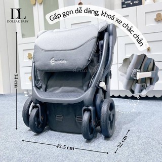 Xe Đẩy Ergobaby Metro + Deluxe - Gấp Siêu Gọn, Siêu Nhẹ, Tay Lái Điều Chỉnh - Chính Hãng Mỹ!