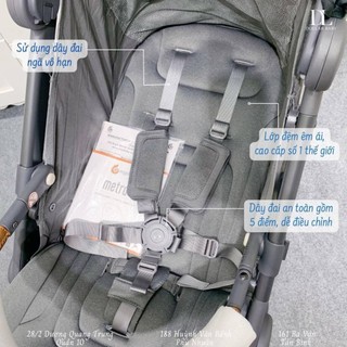 Xe Đẩy Ergobaby Metro + Deluxe - Gấp Siêu Gọn, Siêu Nhẹ, Tay Lái Điều Chỉnh - Chính Hãng Mỹ!