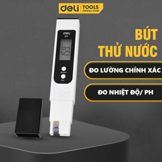 Máy đo độ PH nước DELI, Bút thử nước sạch đo nhiệt độ PH chính xác hiệu chỉnh tự động