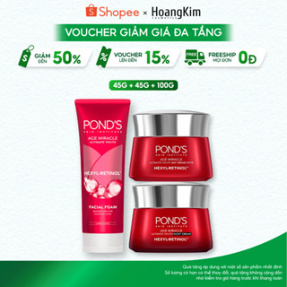 Combo Kem Dưỡng Da Pond's Chống Lão Hóa Ngày Đêm Và Sữa Rửa Mặt Chống Lão Hóa 90g/45g/45g
