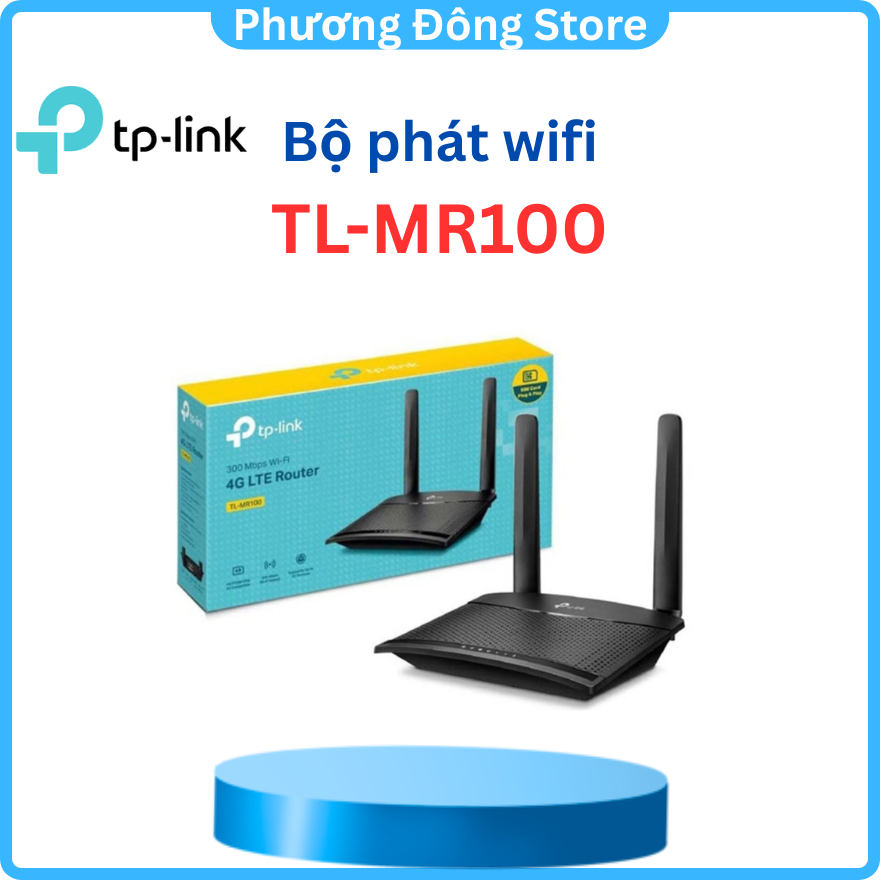 Bộ Phát Wifi 4G TP LINK TL-MR100 4G LTE Dùng Sim DATA