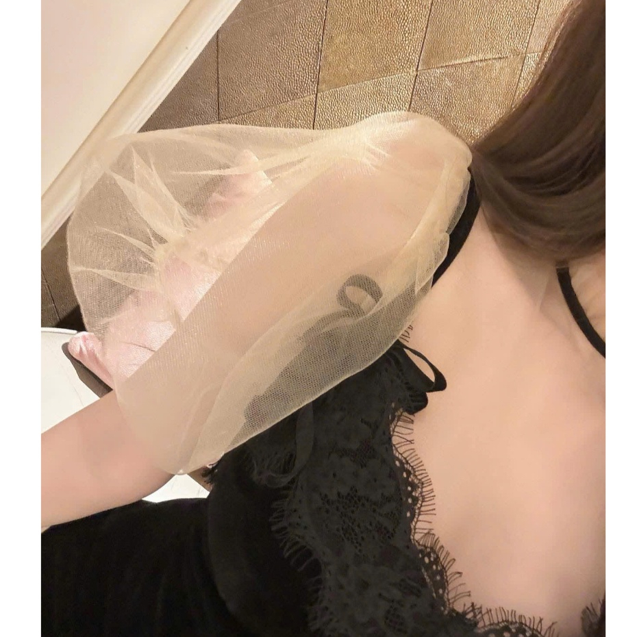 Váy Nữ Thiết Kế Viền Ren Dáng Xoè Ngắn Tay Phồng Lưới Kiểu Công Chúa Dự Tiệc Phong Cách Tiểu Thư | BigBuy360 - bigbuy360.vn