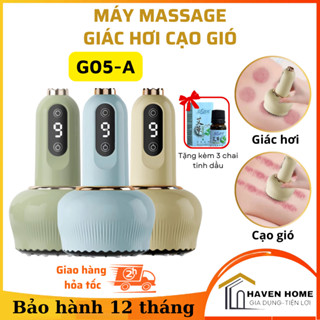 Máy Massage Giác Hơi Cạo Gió Cầm Tay G05-A - Giảm Đau Nhức , Xua Tan Mệt Mỏi - Đèn Hồng Ngoại