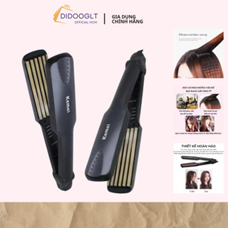 Máy Dập Xù Tóc, Là Tóc KEMEI Có 4 Mức Nhiệt Điều Chỉnh Hỗ Trợ Làm Phồng, Tạo Kiểu Là Thẳng Uốn Cụp Xoăn Tiện Lợi