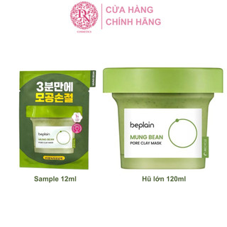  Mặt nạ đất sét đậu xanh Beplain Mung Bean Pore Clay Mask - Sample 12ml 
