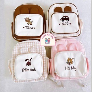  Balo thêu tên cho bé phong cách Hàn Quốc 