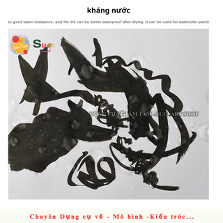 [ TÂM TÂM ] Mực đen , Mực Trắng Kuelox , Mực dùng bút sắt , bút chấm mực vẽ manga, comic calligraphy