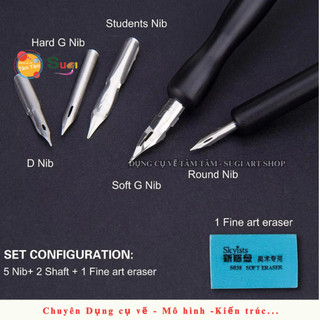 Bộ bút sắt Skyists ,  Mực KUELOX  vẽ truyện tranh [ Sugi art shop ]