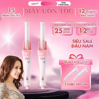  Máy Uốn Tóc Tự Động Vivid Máy Làm Tóc Xoăn Tại Nhà Trục To 32mm Chất Liệu Gốm Sứ Cao Cấp Chuẩn Salon 