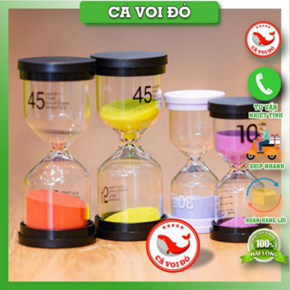 Đồng Hồ Cát thời gian HAPPY TIME món quà ý nghĩa - 1/3/5/10/15/30/45/60 phút ( mix màu ngẫu nhiên )
