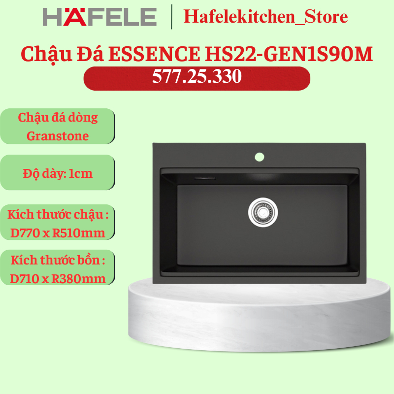 Chậu Đá ESSENCE HS22-GEN1S90M Hafele 577.25.330