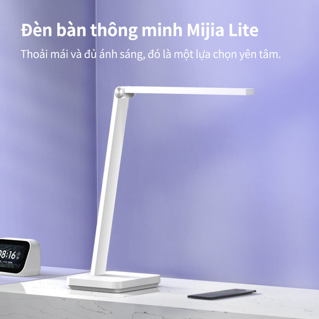 Mijia đèn bàn thông minh lite Chỉ số hiện màu Ra90 cao Không ánh sáng xanh hại mắt Mijia APP Xiao Ai