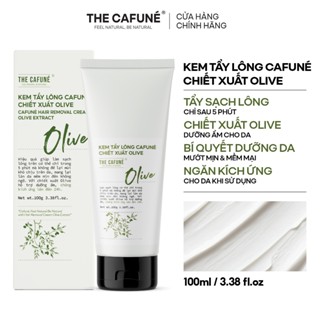 Kem Tẩy Lông Cafuné Chiết Xuất Olive An Toàn Cho Vùng Kín, Bikini, Chân, Tay, Nách, Bụng, Ngực 100ml