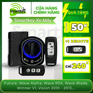 Bộ Khoá Smartkey FUTURE,WAVE,WINER V1,VISION 2010-2013 có led,....thay ổ khoá cơ ( Khoá thông minh xe máy)