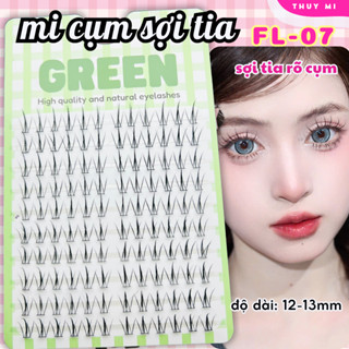  Mi Giả Cụm Sợi Tia FL07 Mi Đa Tầng GREEN Thuỷ Mi 