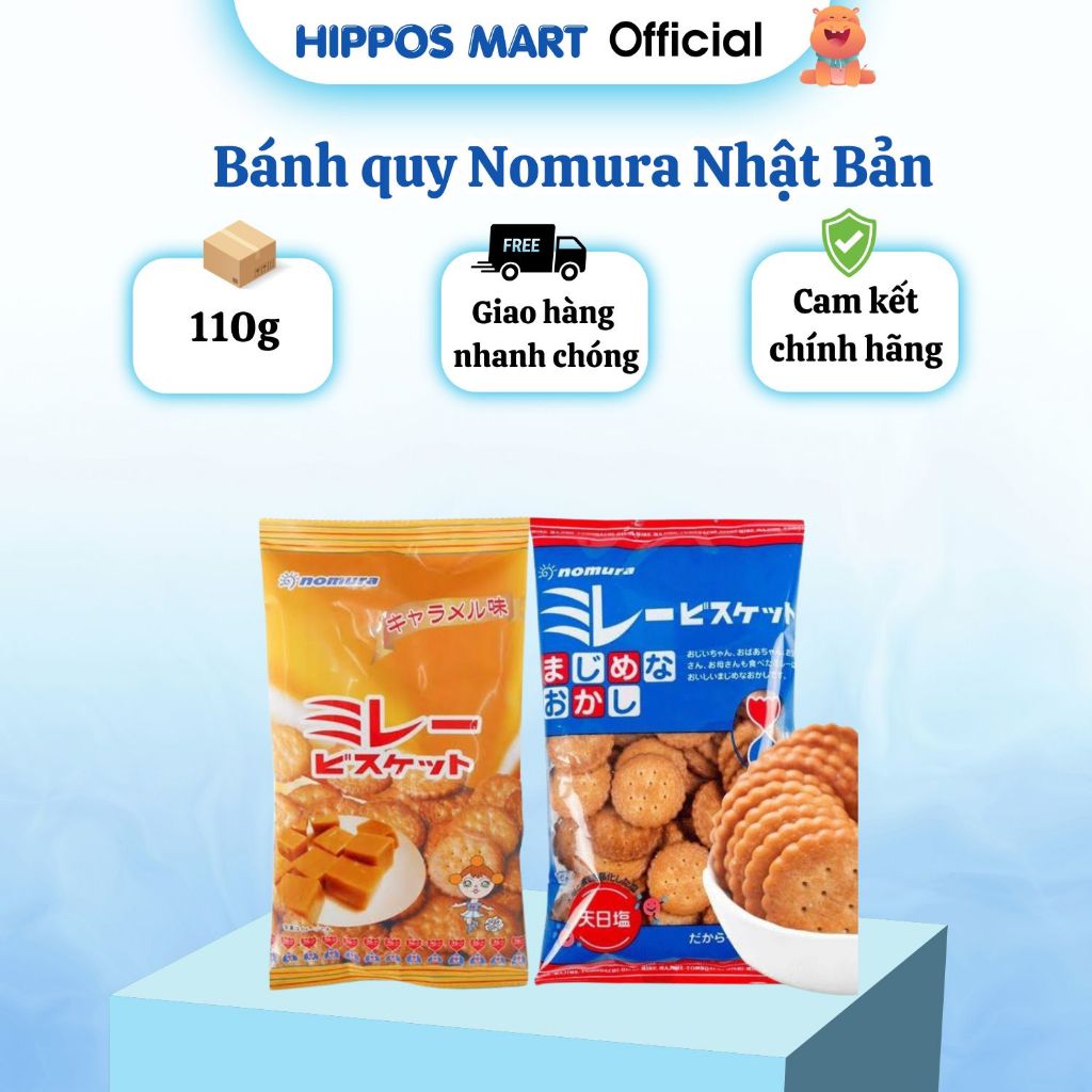 [DATE T9-2026] Bánh quy Nomura Nhật Bản 110g - HippoS Mart