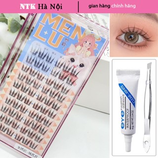 MengLu 10 Hàng Lông Mi Giả Mèo Paws Hoa Hướng Dương Thiết Kế Dễ Thương Mô Phỏng Tự Nhiên