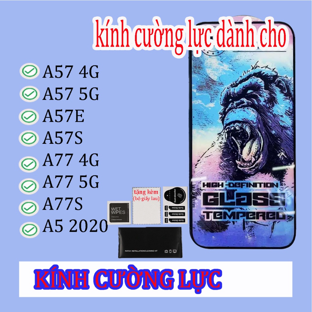 Kính cường lực dành cho oppo A57 4g / A57 5G / A57E / a77 / a77 5g / a77s / A5 2020 (ô 24)