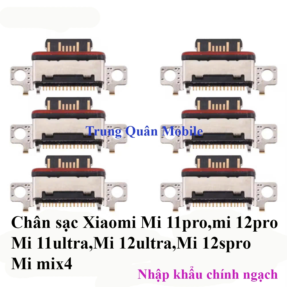 Set 5c Chân Sạc Xiaomi Mi 11Pro, Mi 11 Ultra, Mi 12Pro, Mi 12 Ultra, Mi 12S Pro, Mi Mix 4...Nhập khẩ
