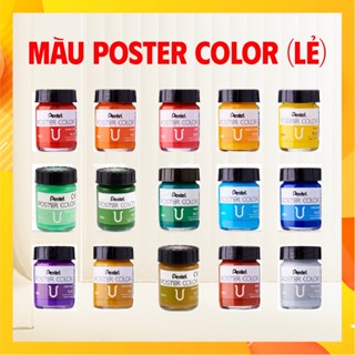 Màu poster Pentel WPU 30ml – màu nước chất lượng cao, an toàn, 30 màu đa dạng dễ pha trộn