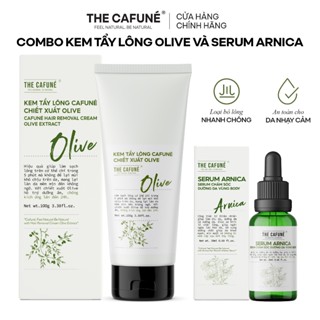 Combo Triệt Lông Bikini, Vùng Kín Cafuné | Kem Tẩy Lông Cafuné Cho Vùng Bikini (100ml) Và Serum Arinica (20ml)