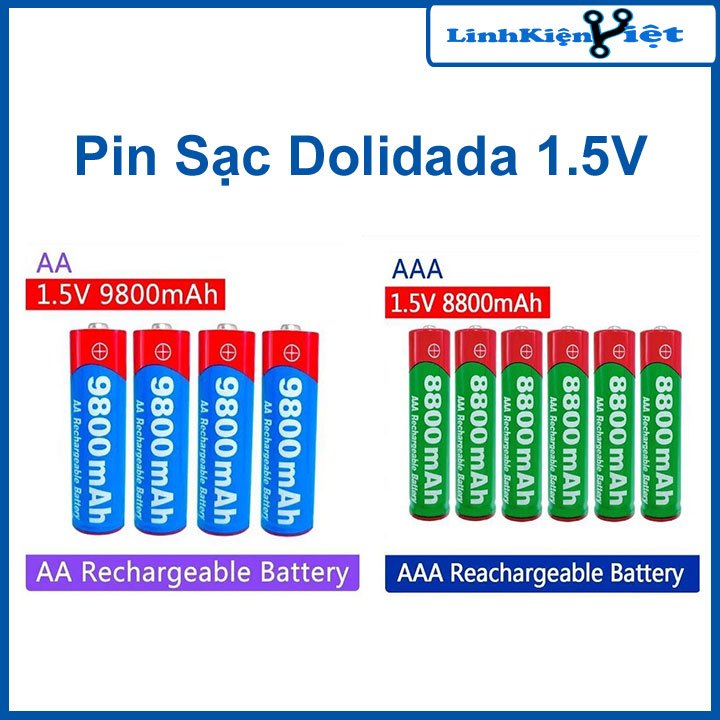 Pin Sạc Dolidada 1.5V AA/AAA