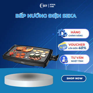 Bếp Nướng Điện Không Khói Seka SK540 Công Suất 1800W Nhôm Phủ Chống Dính 5 Mức Nhiệt Tuỳ Chỉnh