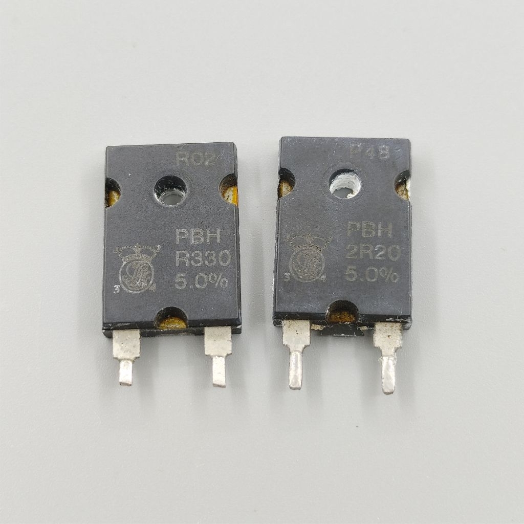 Điện trở isabellenhuette PBH-R100 (0.1R) 1%, PBH-R330 (0.33R), PBH-2R20 (2.2R) 5% 10W tháo máy