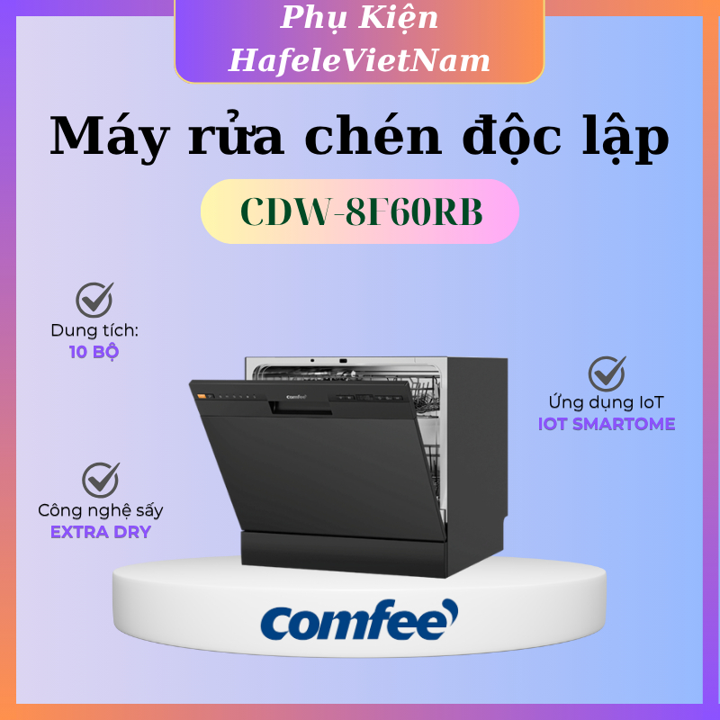 Máy rửa chén độc lập Comfee CDW-8F60RB - Bảo hành 2 năm